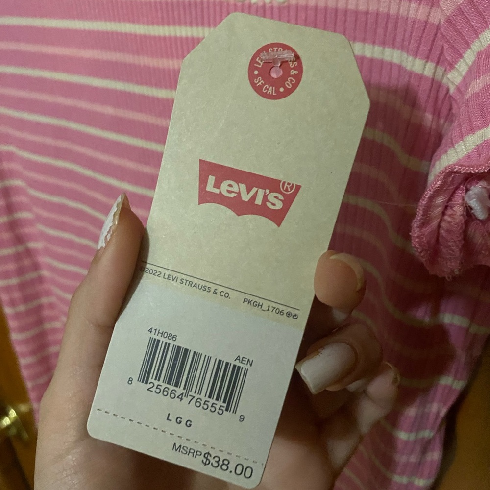 Levi's Pink Ribbed Dress - Picture 3 of 7